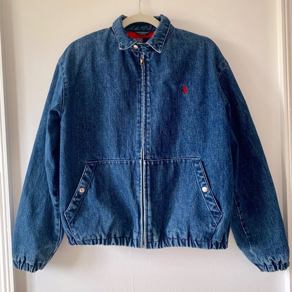 Vintage 90's Polo Ralph Lauren Mens Denim Jacket M